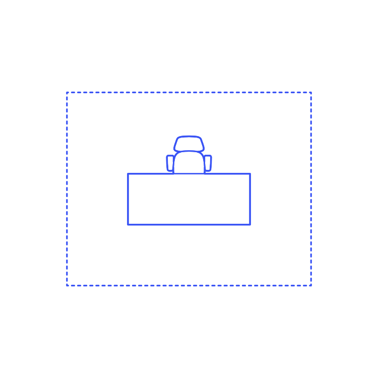 Layouts Private Offices Standard Center Line Art Illustration Svg Free Vectors